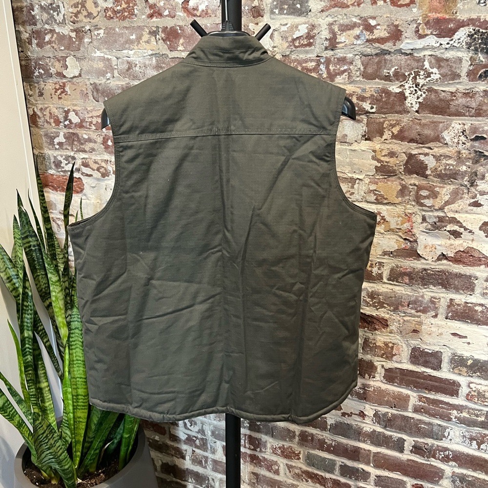 Wrangler Riggs Workwear Foreman Vest 3W183LD - Olive - Picture 4 of 5